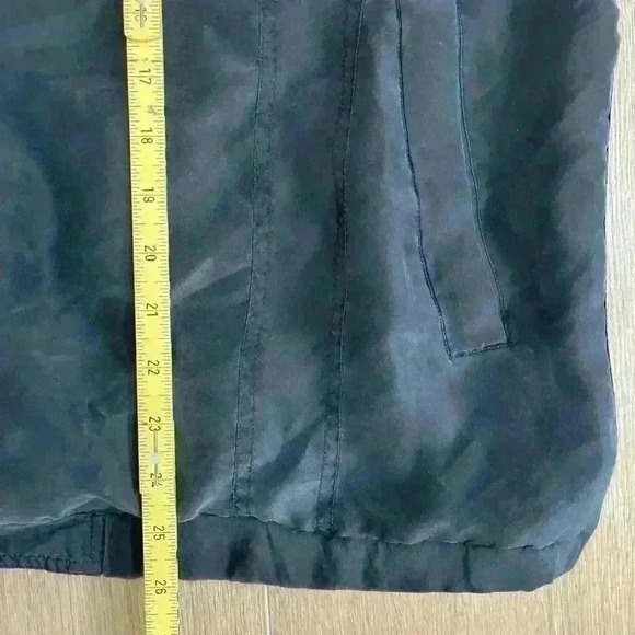 Vintage 80s 90s Zone Five 100% Silk Retro Jacket Women’s Full Zip Windbreaker L - Picture 9 of 11